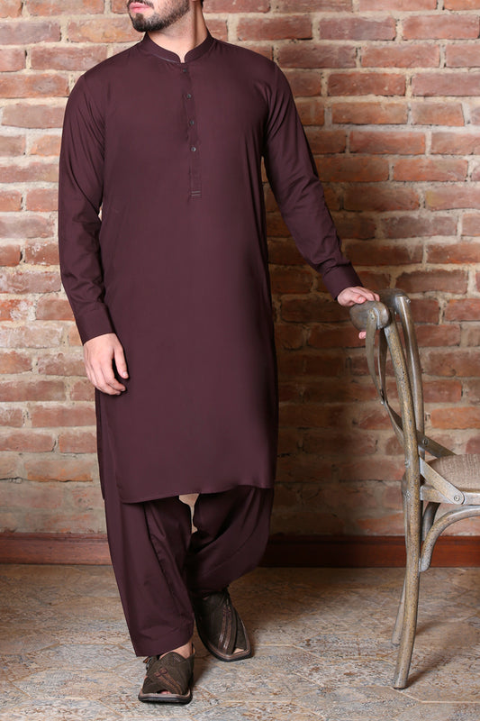Maroon Kameez Shalwar - AL-KS-2269