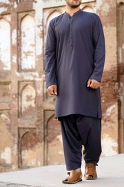 Purple Blended Kameez Shalwar - AL-KS-2276