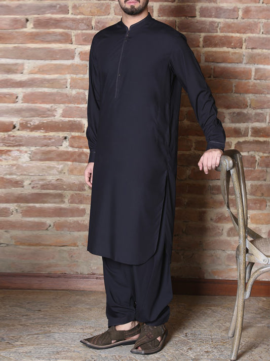 Navy Blue Kameez Shalwar - AL-KS-2287-R2