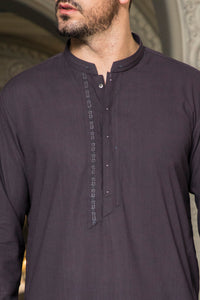 Purple Blended Kameez Shalwar - AL-KS-2306