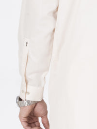 Cream Blended Kameez Shalwar - AL-KS-2362