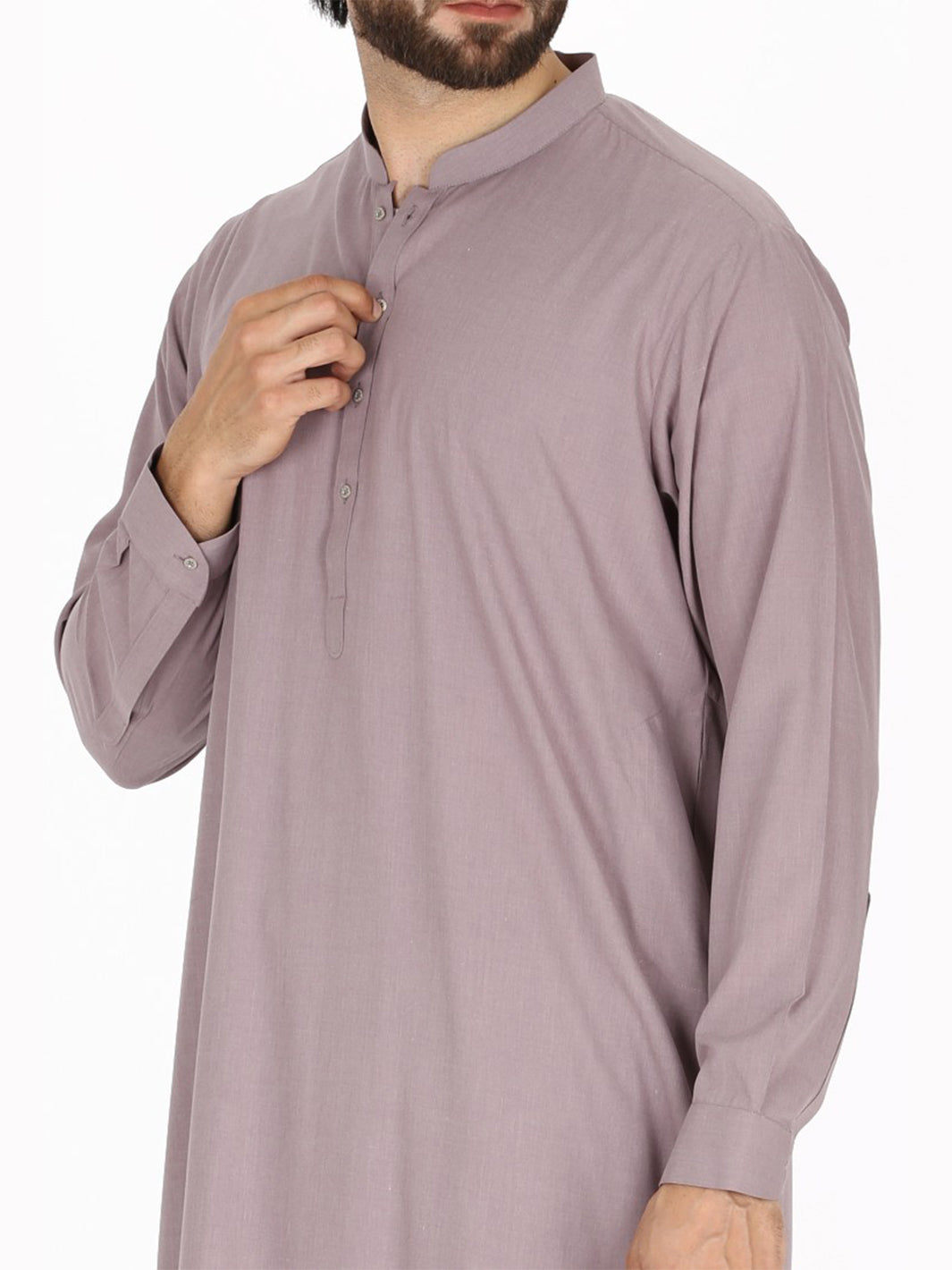 Light Purple Blended Kameez Shalwar - AL-KS-2391