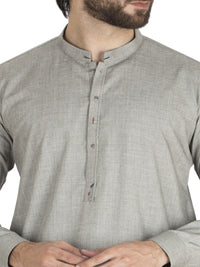 Grey Blended Kameez Shalwar - AL-KS-2415