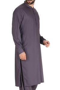 Purple Blended Kameez Shalwar - AL-KS-2417