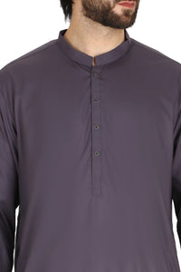 Purple Blended Kameez Shalwar - AL-KS-2417