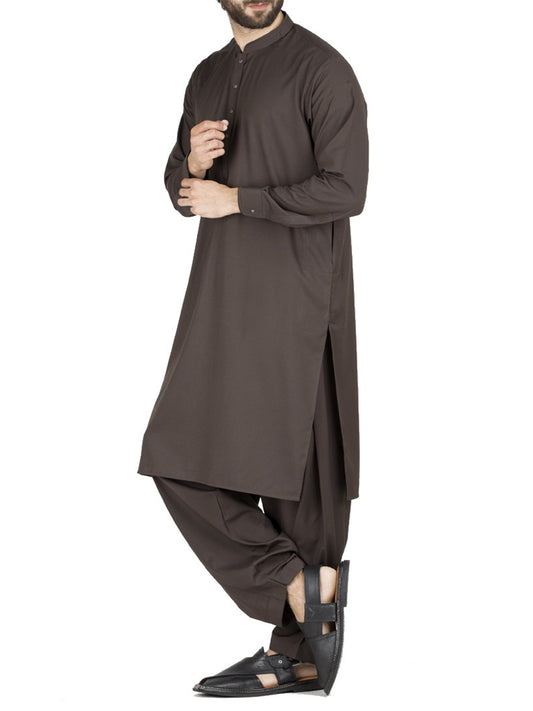 Green Blended Kameez Shalwar - AL-KS-2432