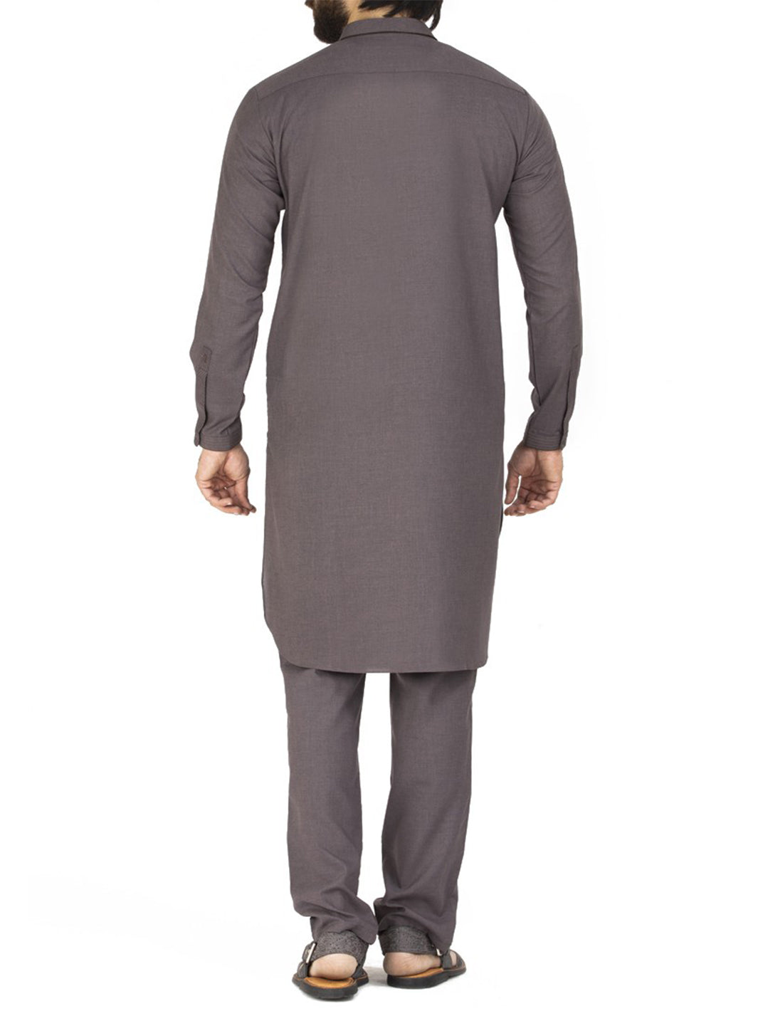 Grey Blended Kameez Shalwar - AL-KS-2442