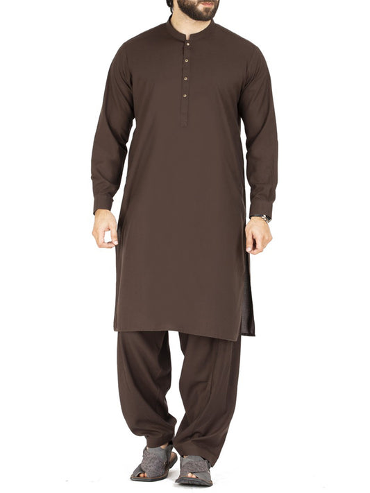 Grey Blended Kameez Shalwar - AL-KS-2443