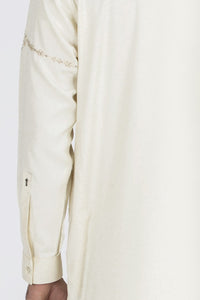 Cream Blended Kameez Shalwar - AL-KS-2468