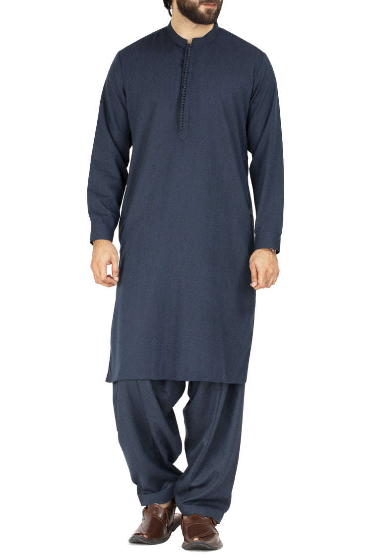 Blue Blended Kameez Shalwar - AL-KS-2469