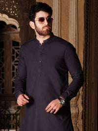 Purple Blended Kameez Shalwar - AL-KS-2519