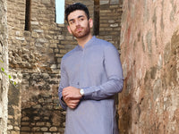 Blue Blended Kameez Shalwar - AL-KS-2563