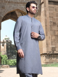 Blue Blended Kameez Shalwar - AL-KS-2577