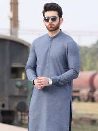 Blue Blended Kameez Shalwar - AL-KS-2590