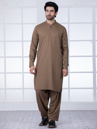 Brown Kameez Shalwar - AL-KS-2802