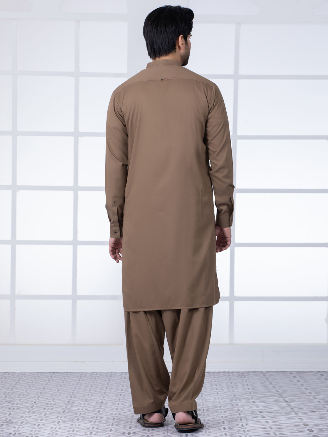 Brown Kameez Shalwar - AL-KS-2802