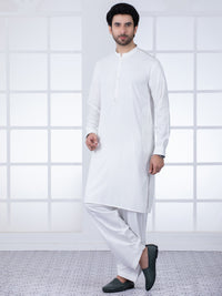 White Kameez Shalwar - AL-KS-2804