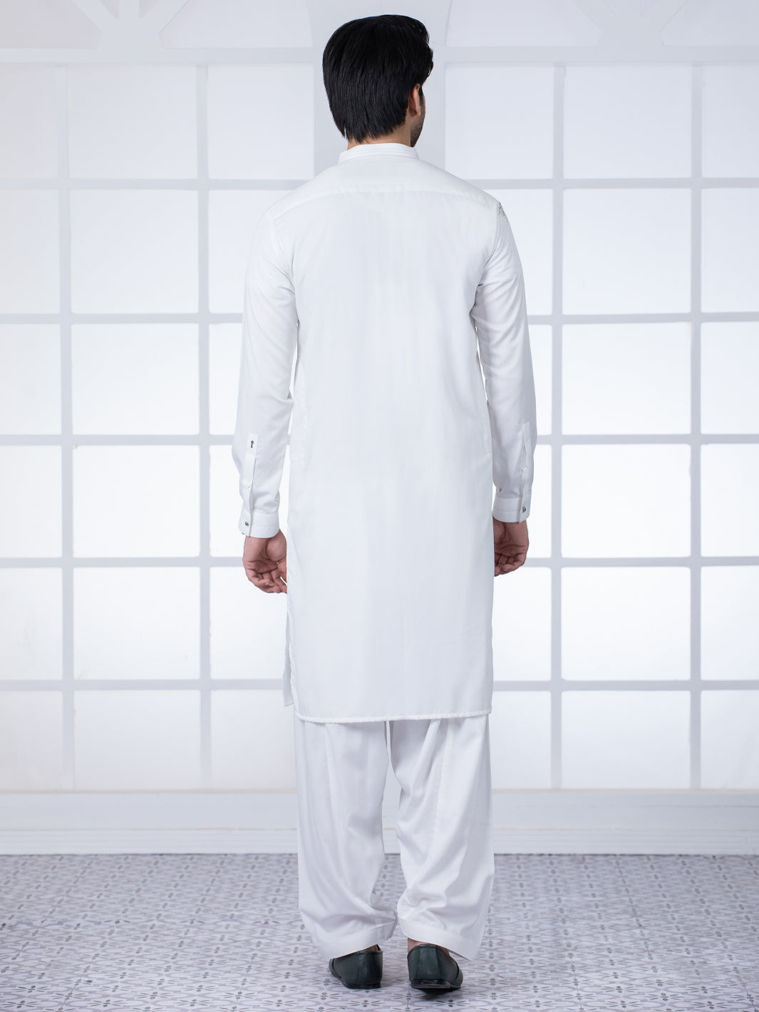 White Kameez Shalwar - AL-KS-2804