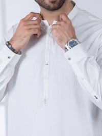 White Kameez Shalwar - AL-KS-2804