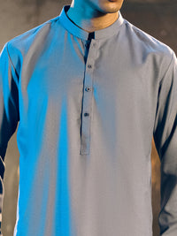 Light Green Blended Kurta Trouser - AL-KT-2733