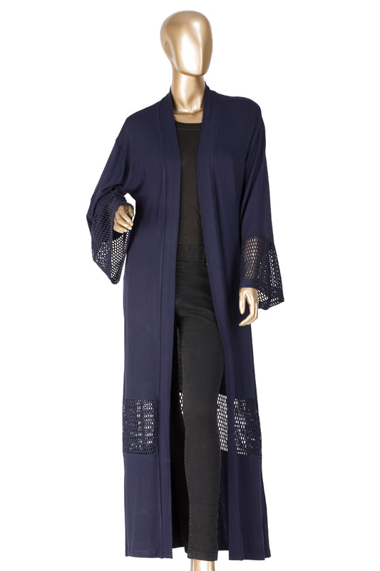 Dark Blue Tunic - AL-LCT-2002B - Almirah Online
