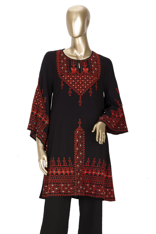 Black Tunic - AL-LK-2021A - Almirah Online