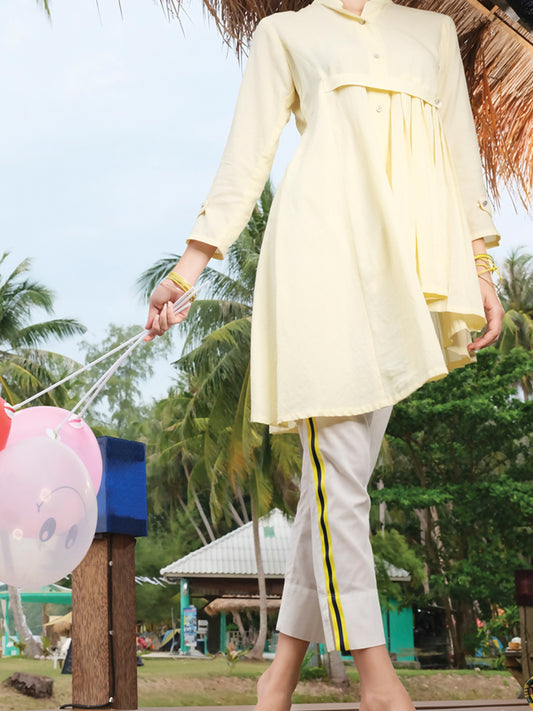 Lime Cotton Tunic - AL-LK-664