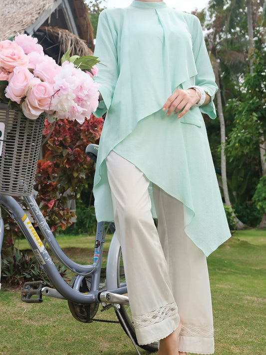 Sea Green Jacquard Tunic - LK-665