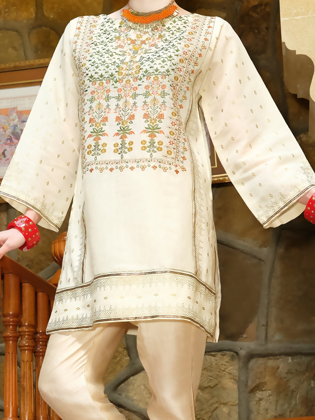 Off White Tunic - LK-680