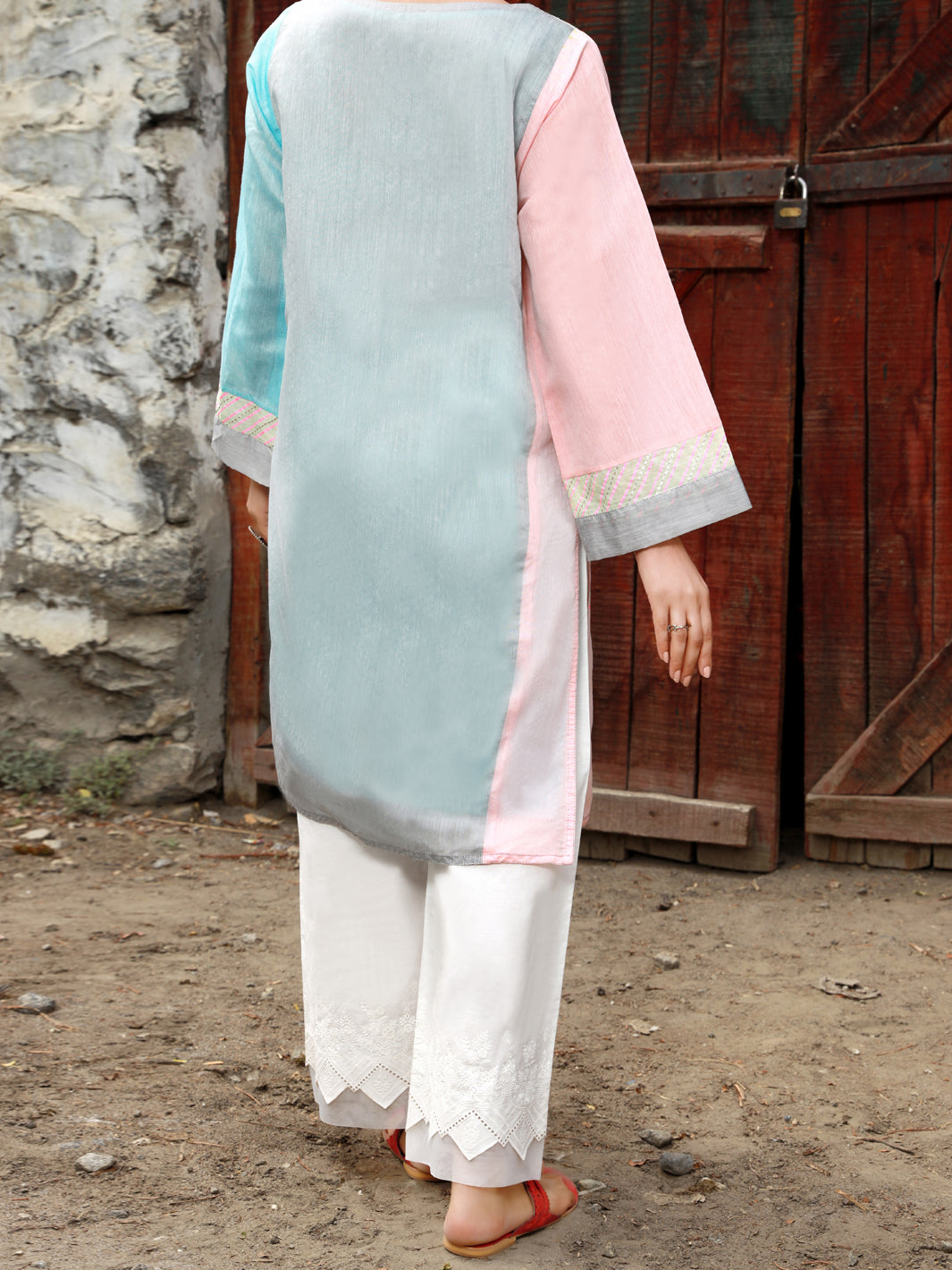 Grey Paper Cotton Tunic - AL-LK-829