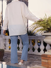 Off White Dobby Tunic - AL-LK-883