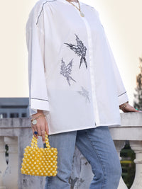 White Cambric Tunic - AL-LK-886