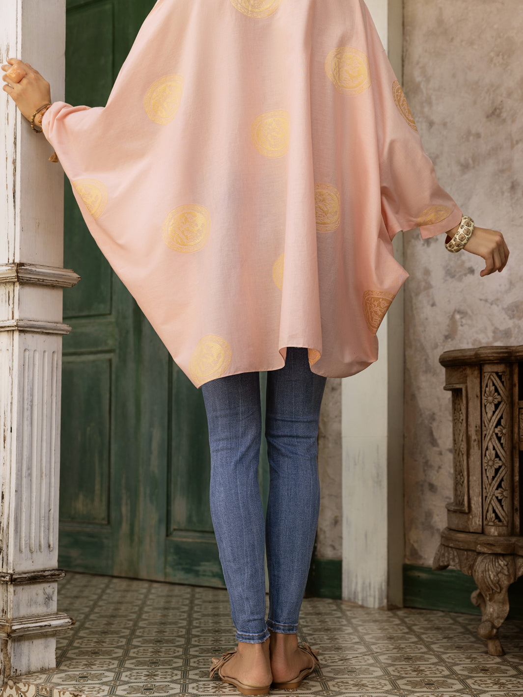 Pink Jacquard Tunic - AL-LK-897