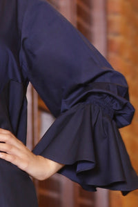 Blue Denim 2Pc Formal Stitched - AL-LKS-194