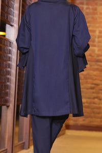 Blue Denim 2Pc Formal Stitched - AL-LKS-194