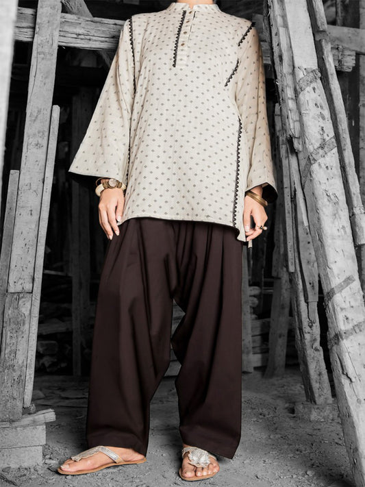 White 2Pc Stitched - LKS-697