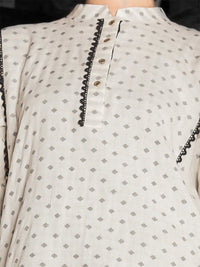 White 2Pc Stitched - LKS-697