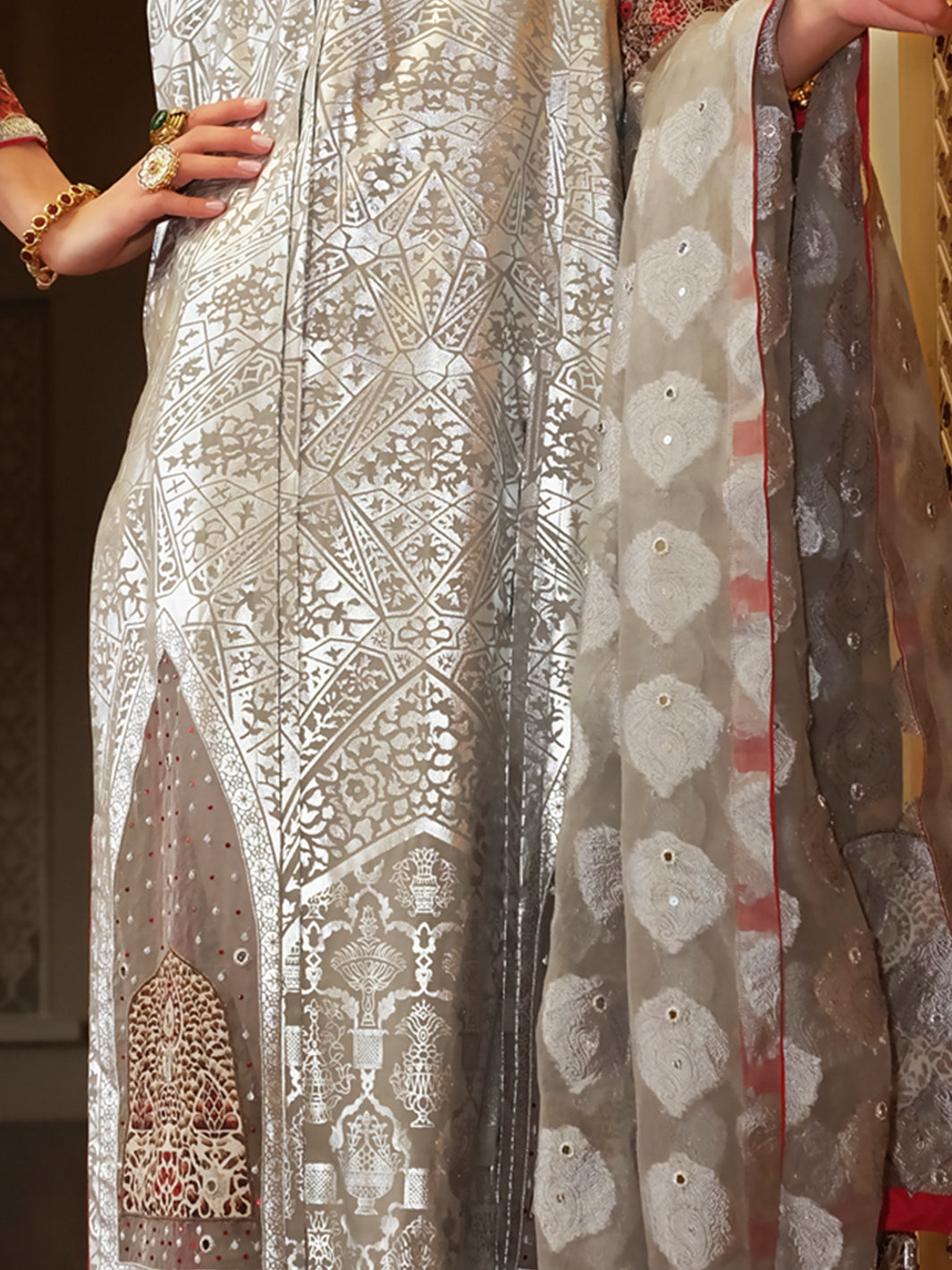 Grey Silk 2Pc Formal Suit - LS-252