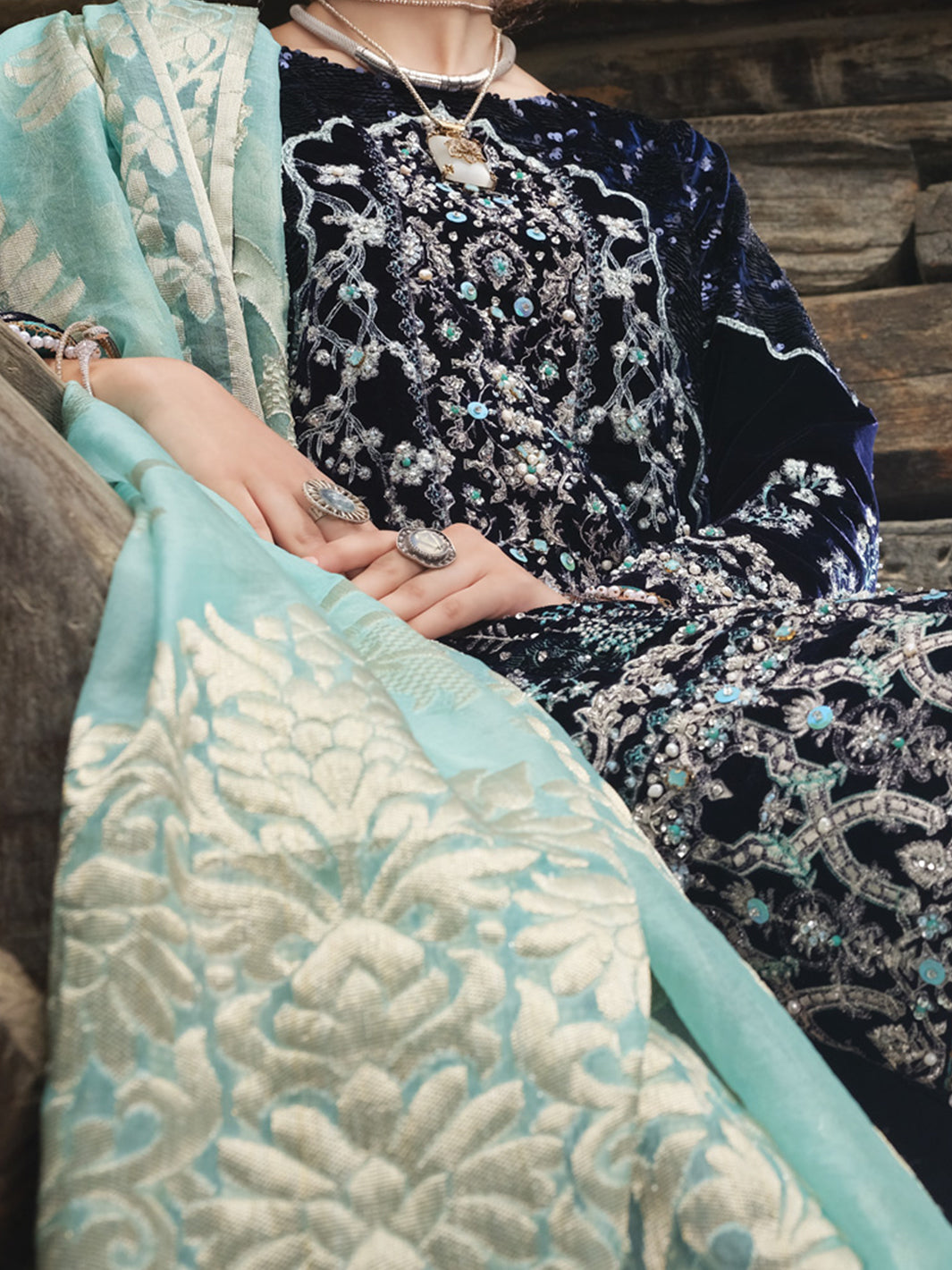 Blue Velvet 3 Piece Formal Suit - LS-270