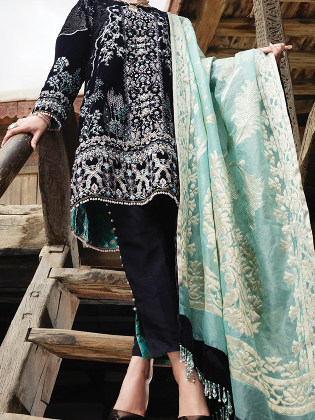 Blue Velvet 3 Piece Formal Suit - LS-270