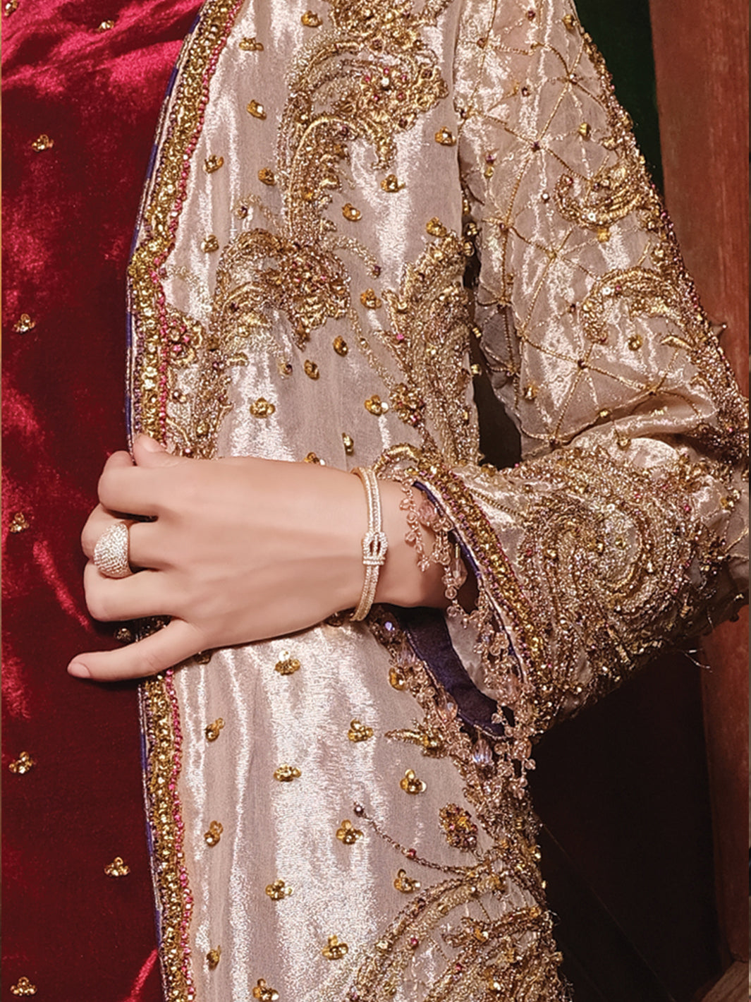 Rose Pink Velvet 2 Piece Formal Suit - LS-272