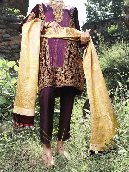 Purple 3 Piece Formal - AL-3PS-LS-295