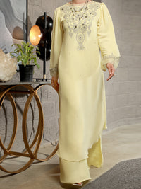 Lime Yellow 2Pc Formal Stitched - AL-2PS-LS-336
