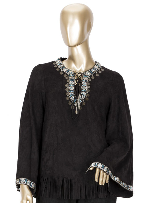 Black Women Top - LSK-2029A - Almirah Online