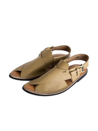 Fawn Leather Peshawari Chappal - MFW-HC-014