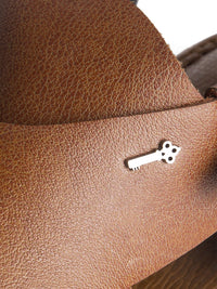 Brown Leather Peshawari Chappal - MFW-HC-080