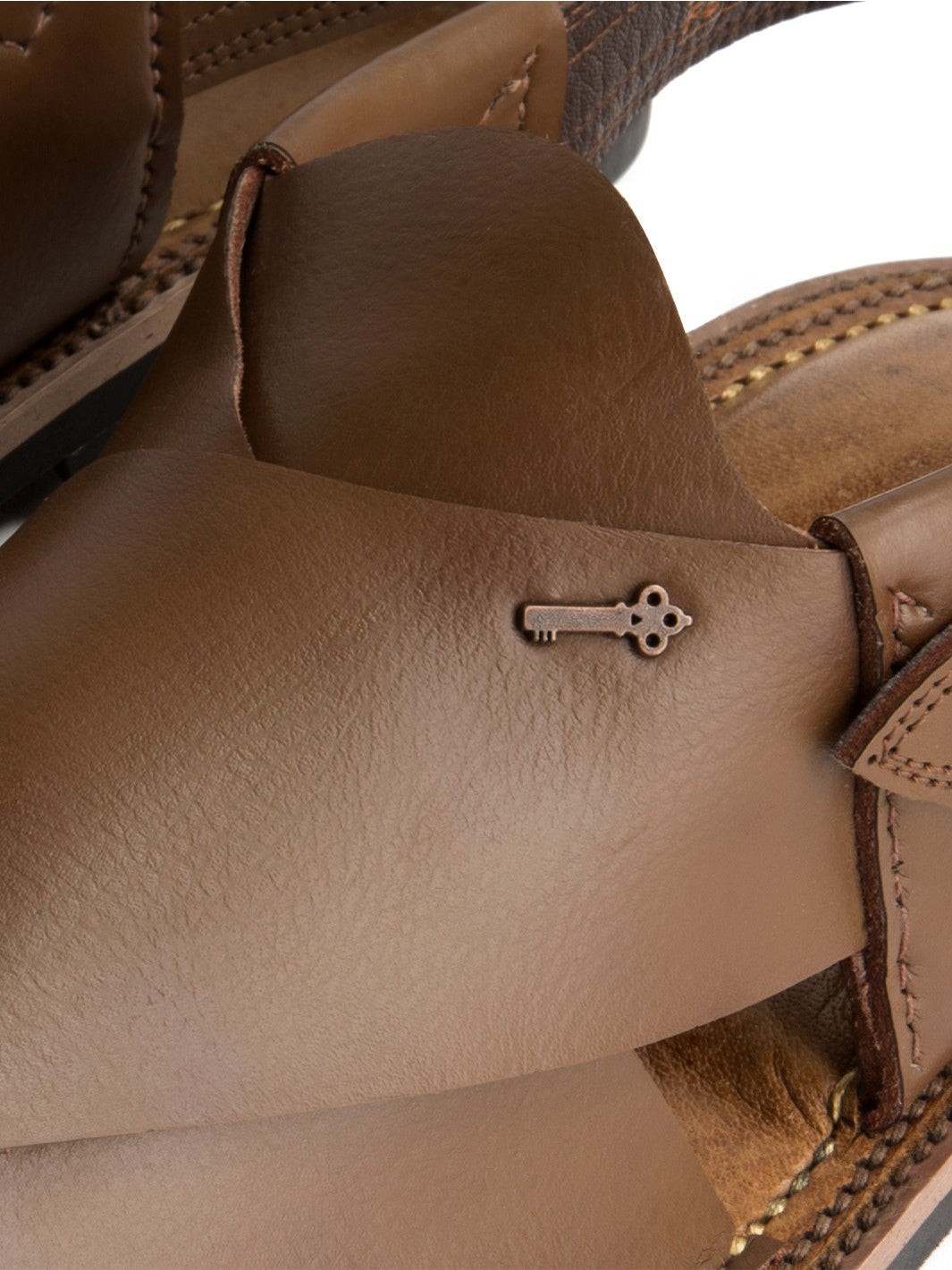 Brown Peshawari Chappal - AL-MFW-HC-088