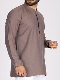 Light Purple Cotton Short Kurta - AL-SK-003