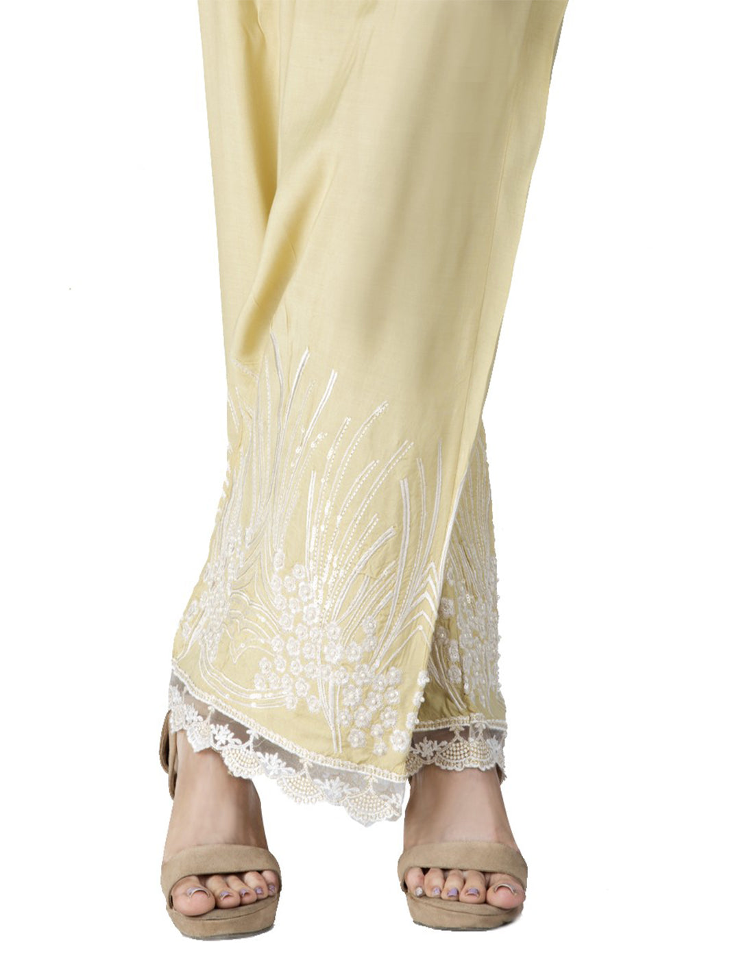 Beige Women Trouser - AL-T-334