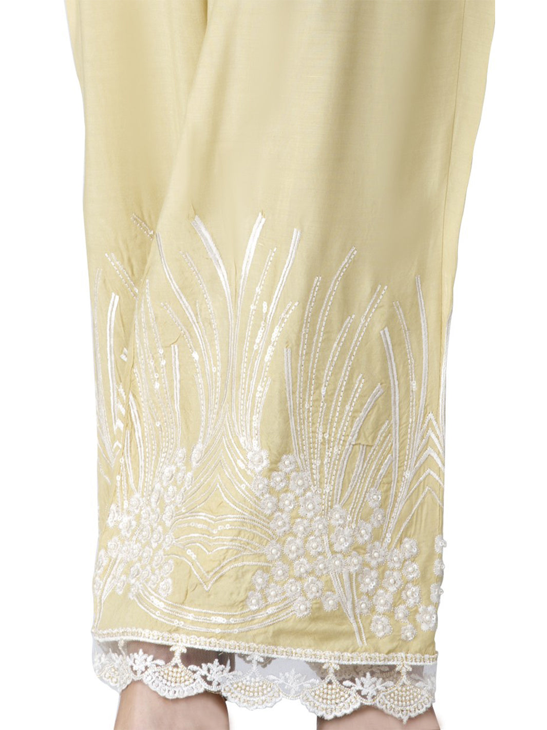 Beige Women Trouser - AL-T-334